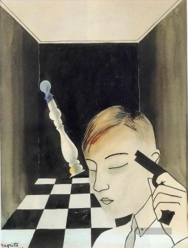 Schachmatt 1926 Surrealist Ölgemälde